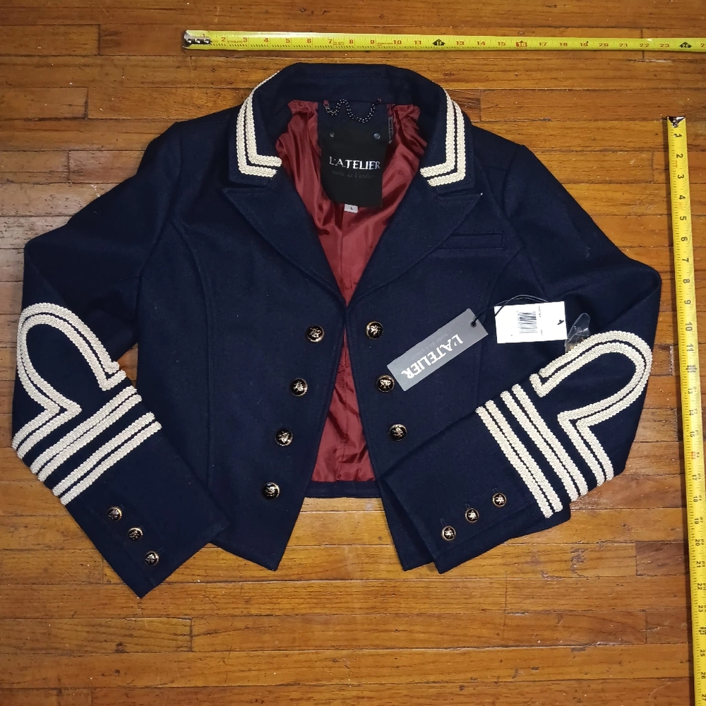 L'ATELIER military Stlye Wool Jacket